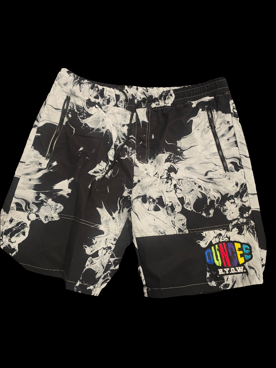 Black paint shorts