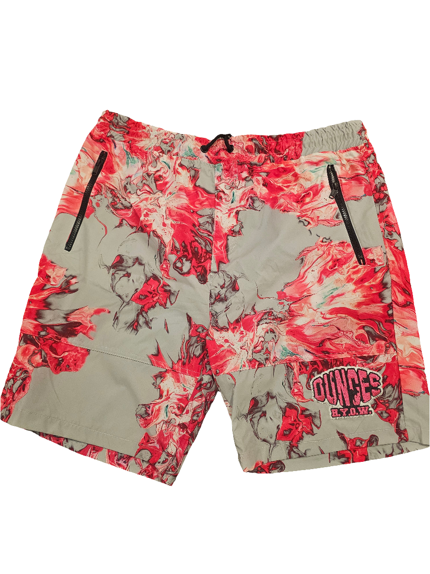 Pink paint shorts