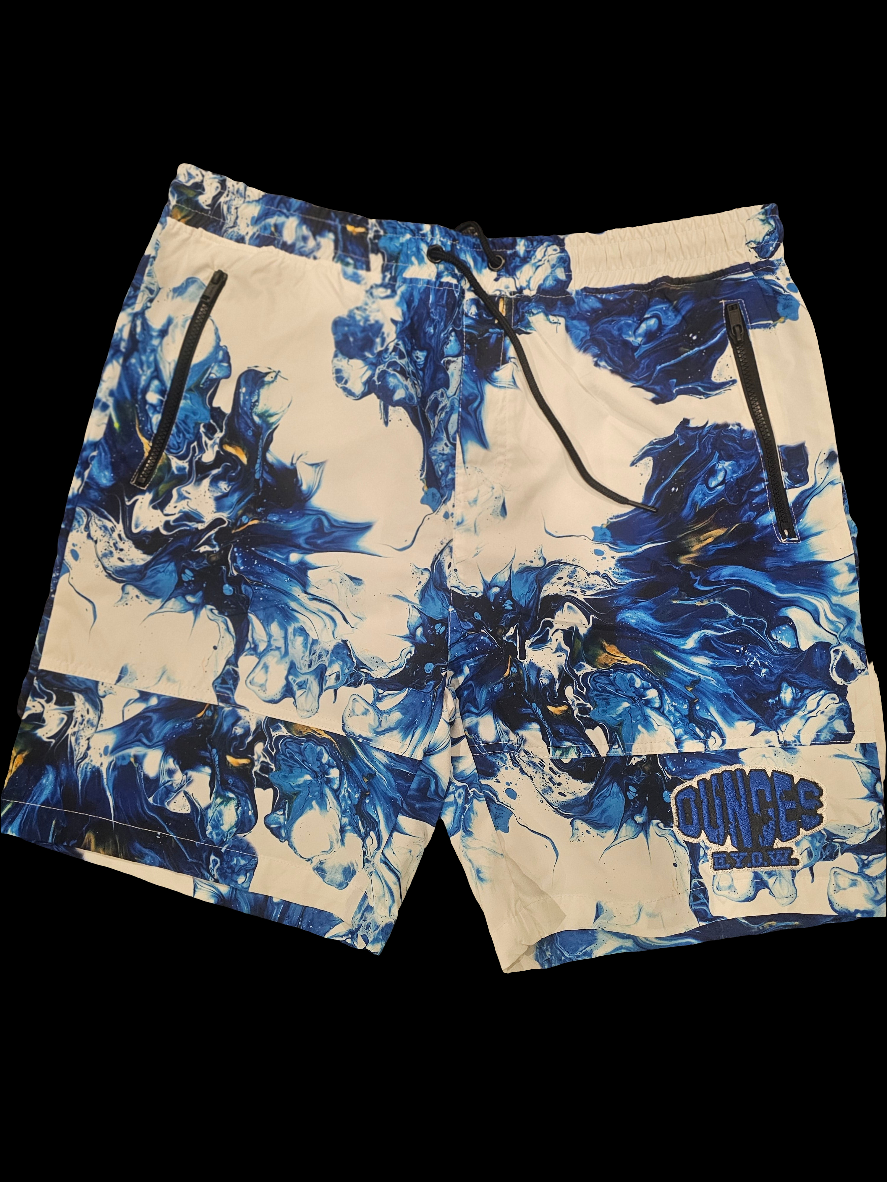 Blue paint Shorts