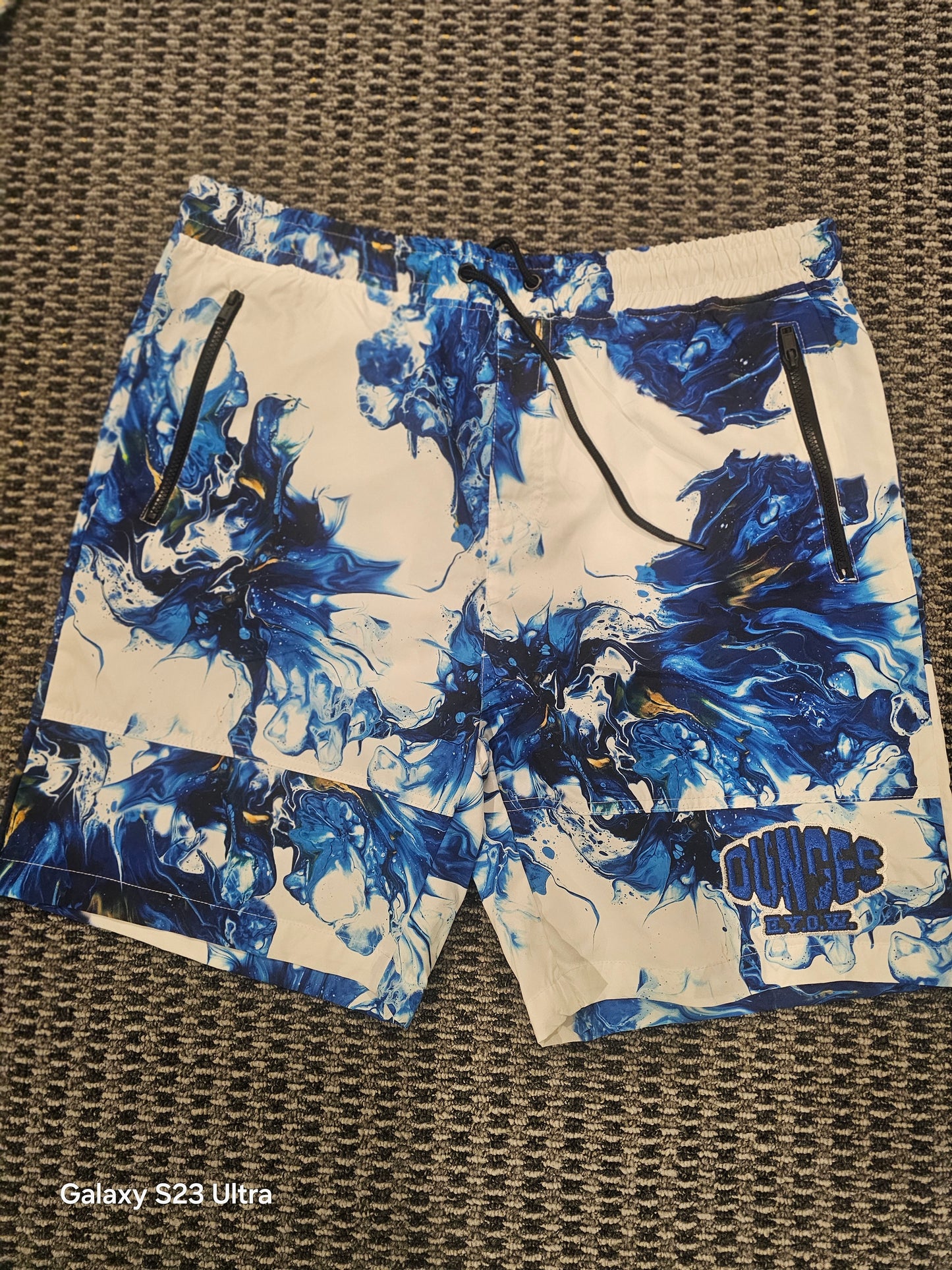 Blue paint Shorts